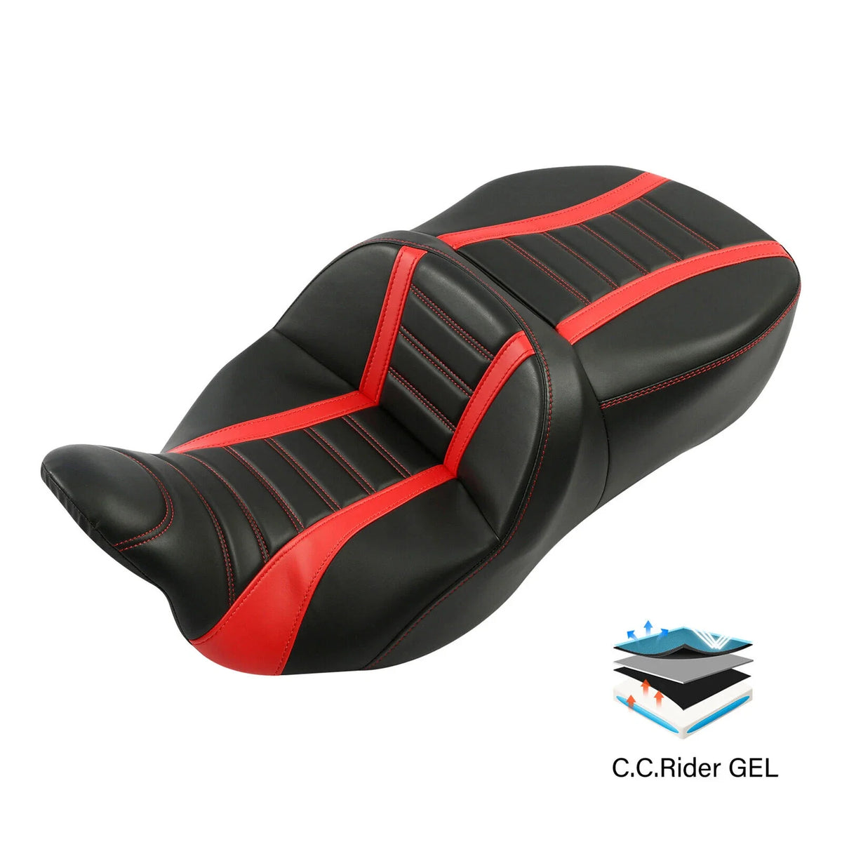 Gel Driver & Passenger Seat for Harley Touring Road Glide King (2009–2023)