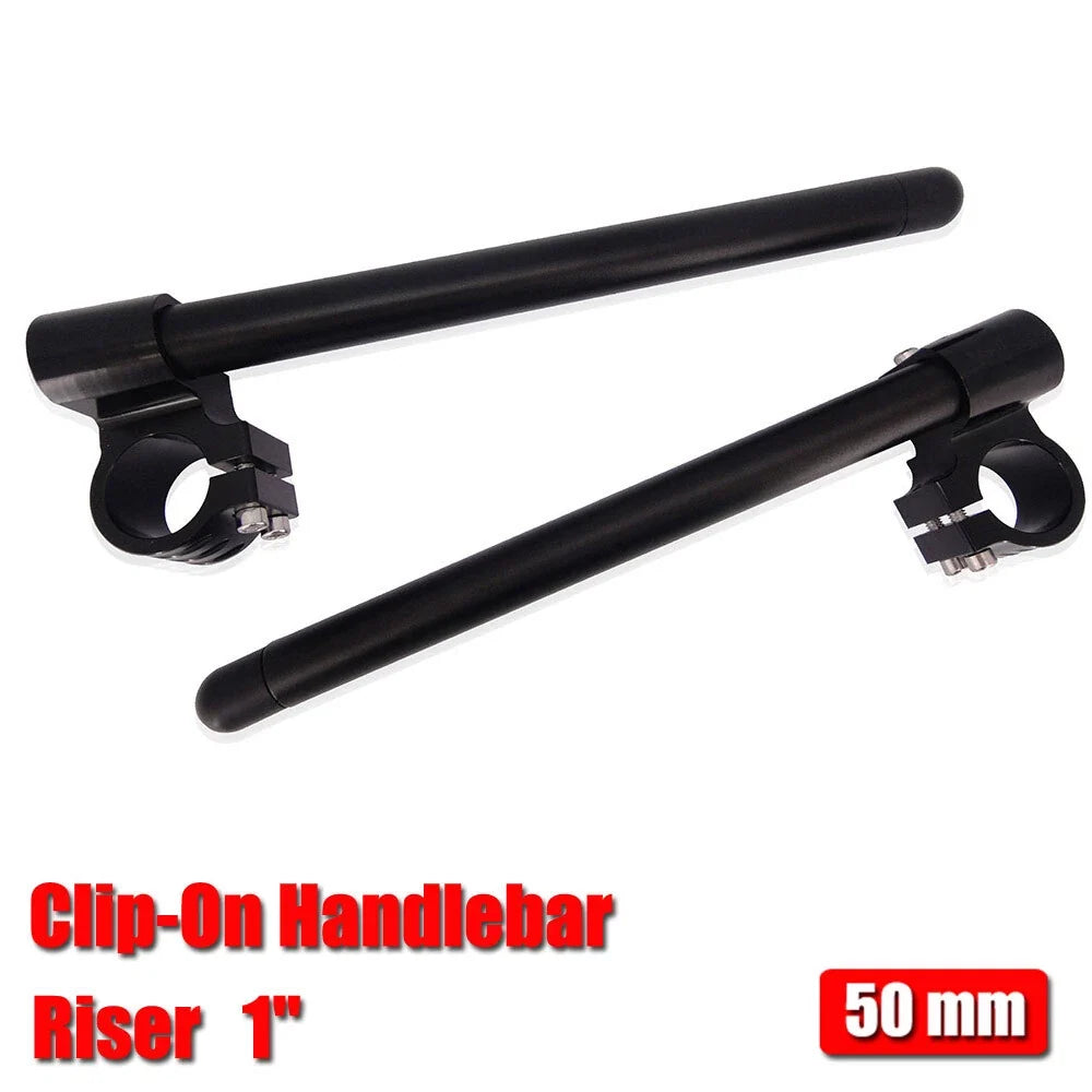 50mm CNC Raised Clip-On Handlebars for Triumph Daytona 675 (2006–2018)