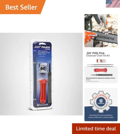 Chainsaw Sharpening Kit with Handle, Files & Guide for Men’s Gift