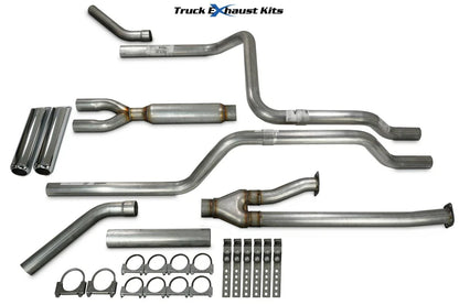 2.5" Dual Exhaust Kit for Toyota Tundra (2009–2013) Glasspack Chrome Tip