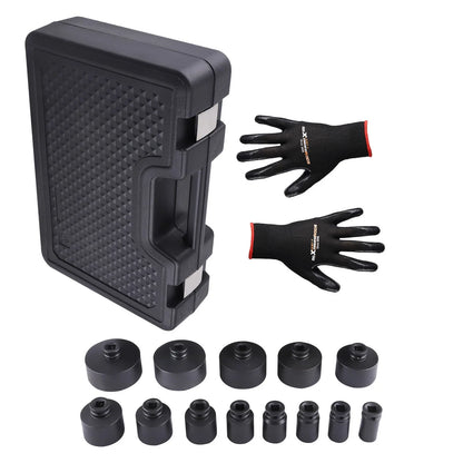 13pc 1/2" Drive Grooved Lock Nut Socket Set 60mm Long Deep Internal Teeth
