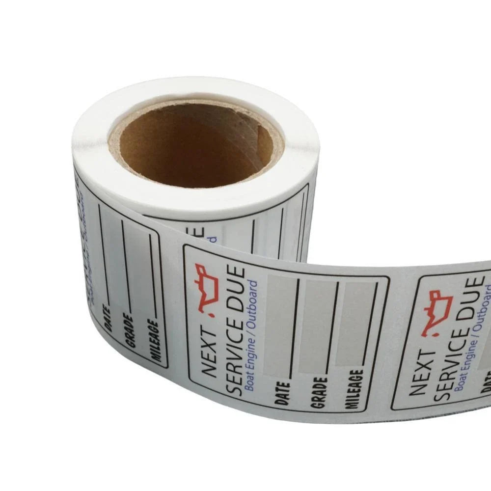 Next Service Due Reminder Oil Change Stickers for All Vehicles (200 Pack)