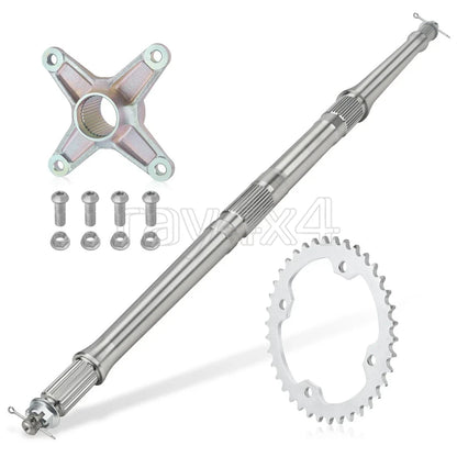 Rear Axle Shaft & Sprocket Mount Axle Collar Hub Nuts for Yamaha YFM350 (2004–2006)