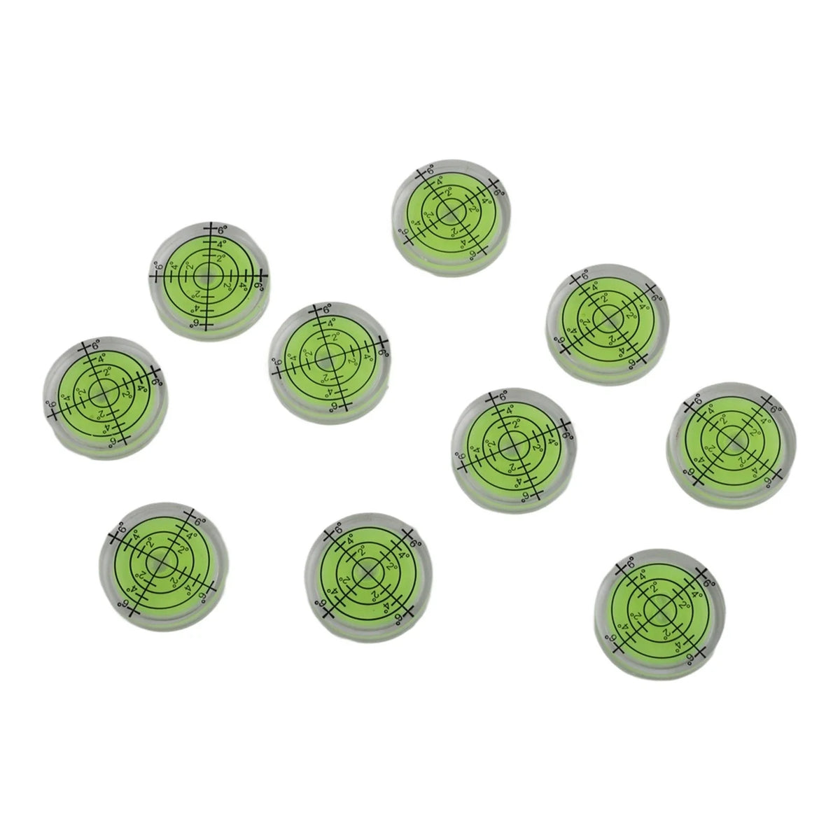 10pcs Spirit Bubble Levels 32x7mm for Precision Measuring