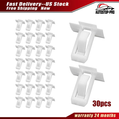 30Pcs Garnish Molding Clip Nylon Retainer for Pontiac Bonneville (20462090)