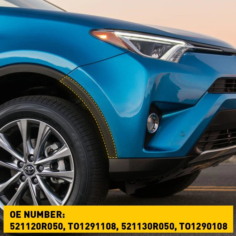Front Bumper End Cap Side Extension for Toyota RAV4 (2016–2018) LH+RH