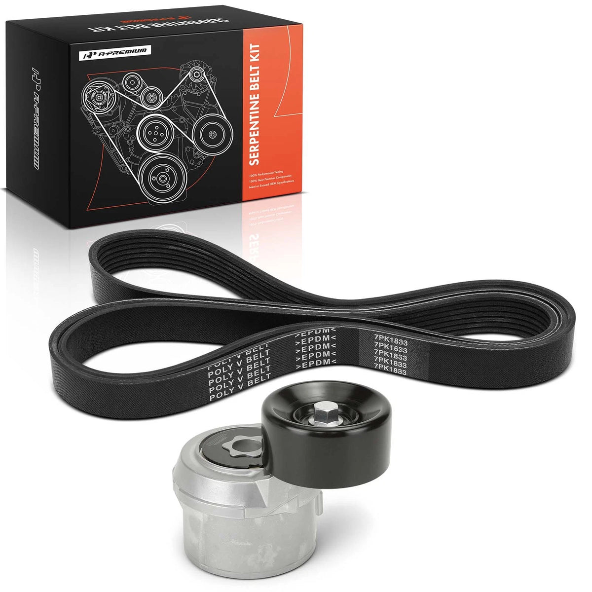 2X Serpentine Belt Drive Component Kit for Honda Accord (2008–2012)