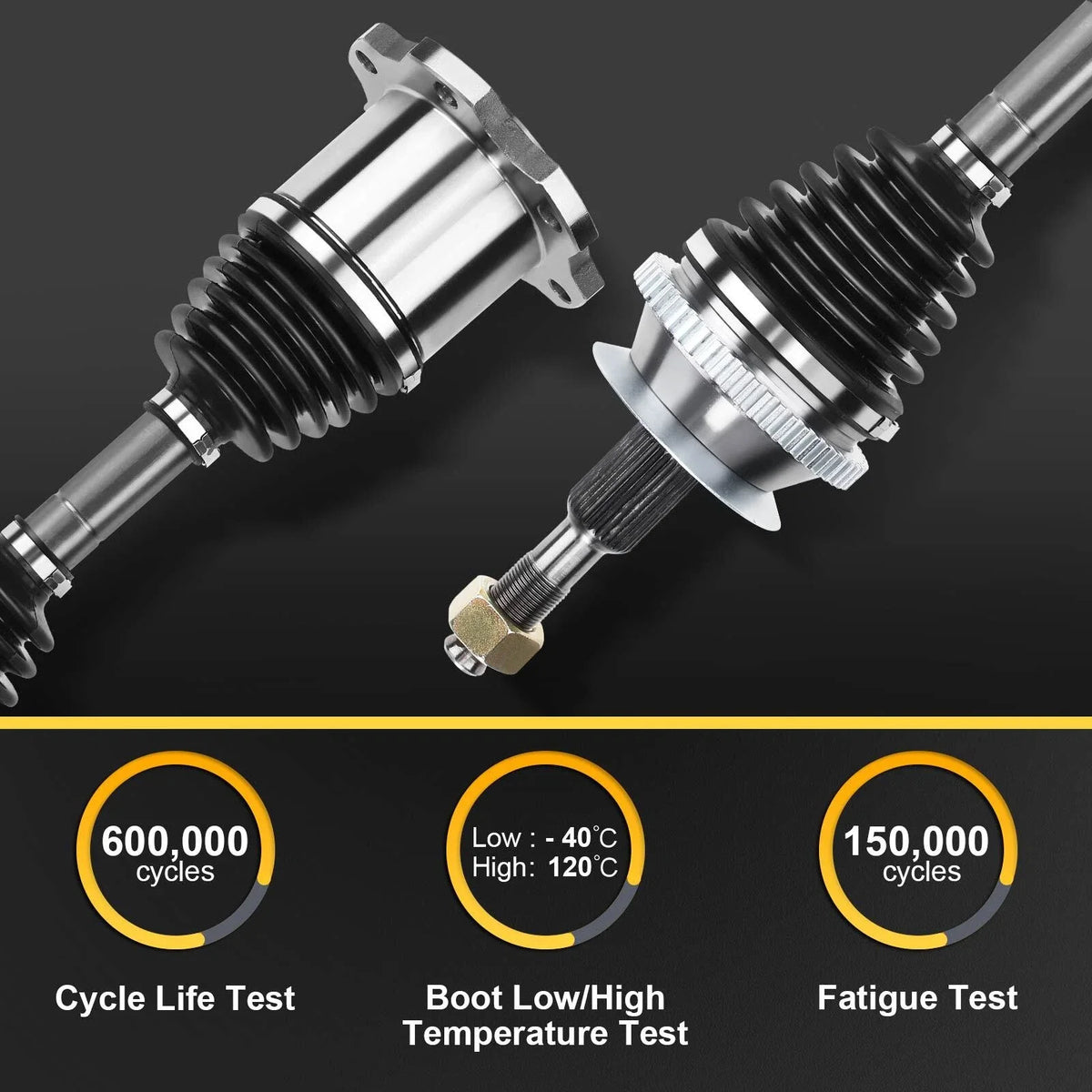 Pair Rear CV Axle Assembly for Chrysler Town & Country (2008–2016)