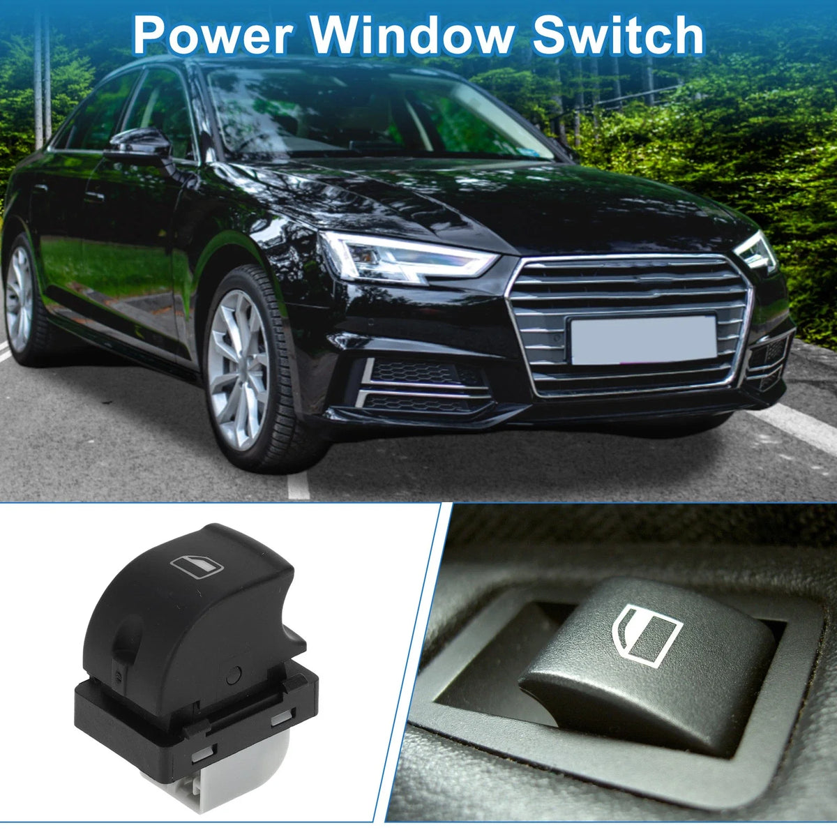 Passenger Side Power Window Switch for Audi A4 A6 (1996–2006)