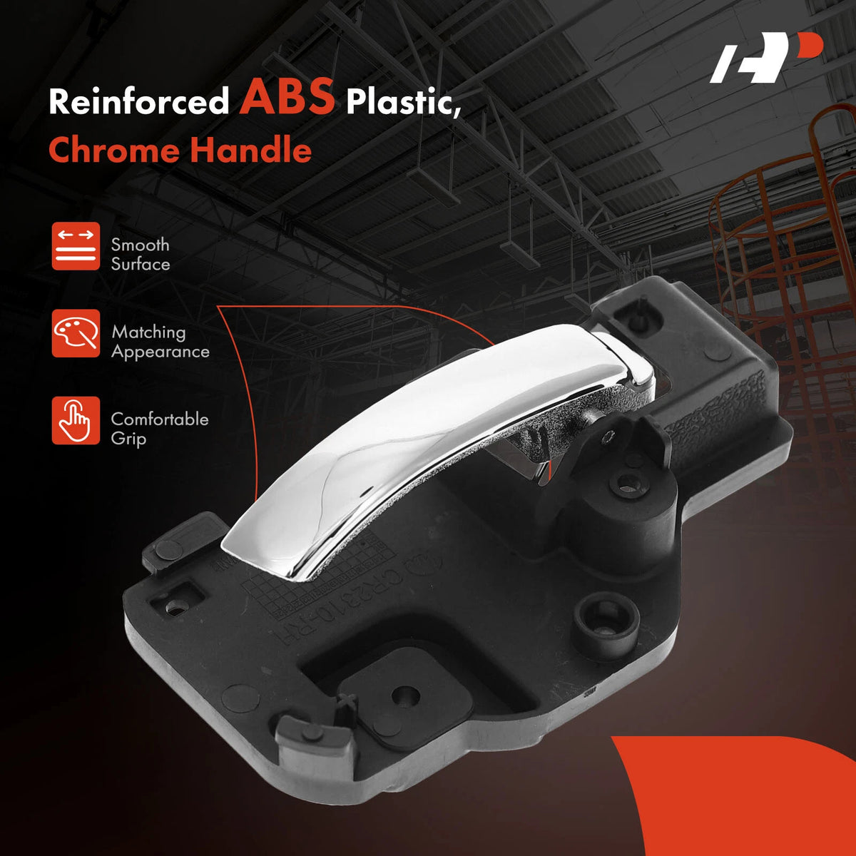 Rear Right Chrome Interior Door Handle for Jeep Compass Patriot (2009–2017) - 1JU98SZ0AA, 96471