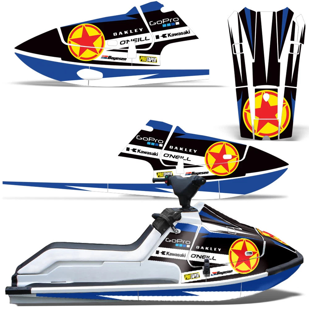 Jet Ski Graphic Decals for Kawasaki X2 650 (1986–1995)