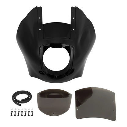 Quarter Fairing Smoke Windshield & 49mm Fork Clamps for Harley Sportster XL