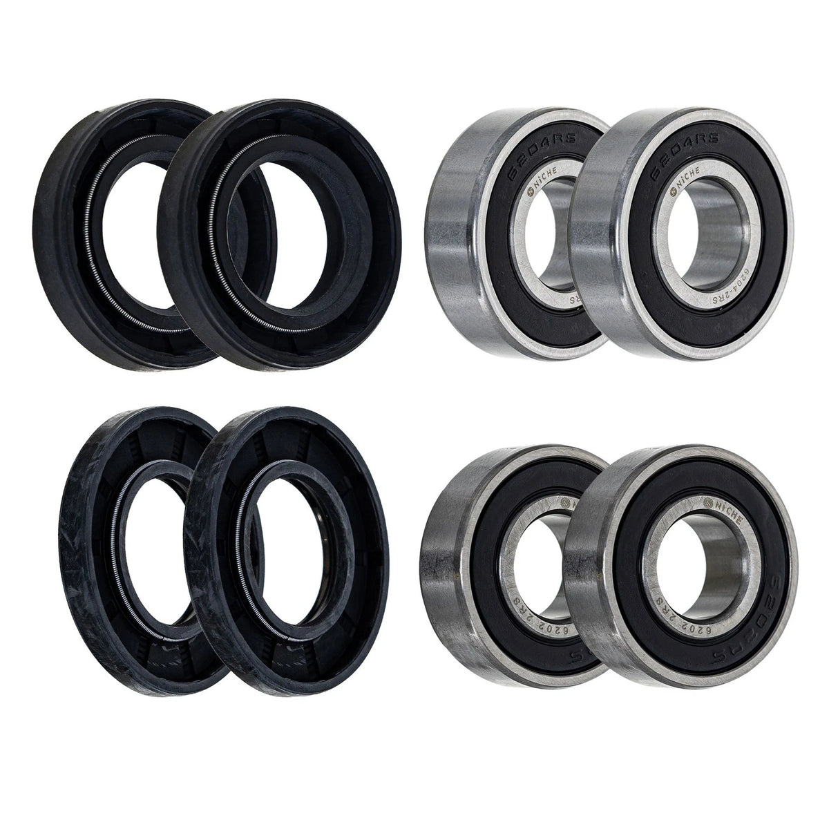 Wheel Bearing Seal Kit for Polaris Phoenix Sawtooth (6202-2RS, 6204-2RS)