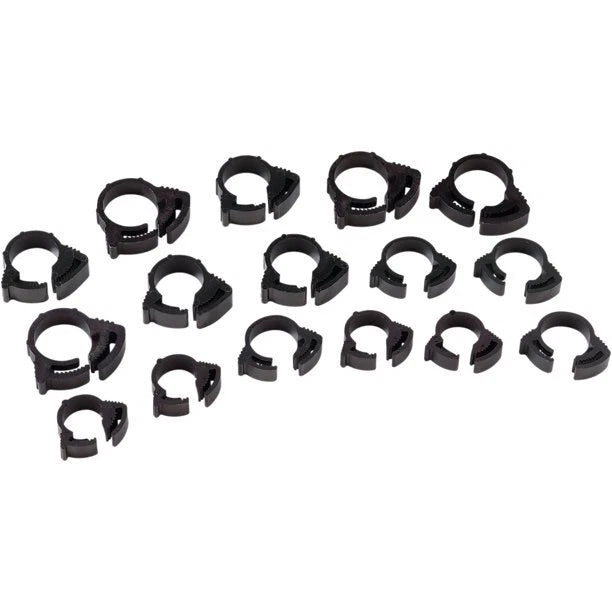 100 Pc Nylon Ratchet Clamps for Various Applications (24020164)