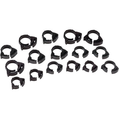100 Pc Nylon Ratchet Clamps for Various Applications (24020164)