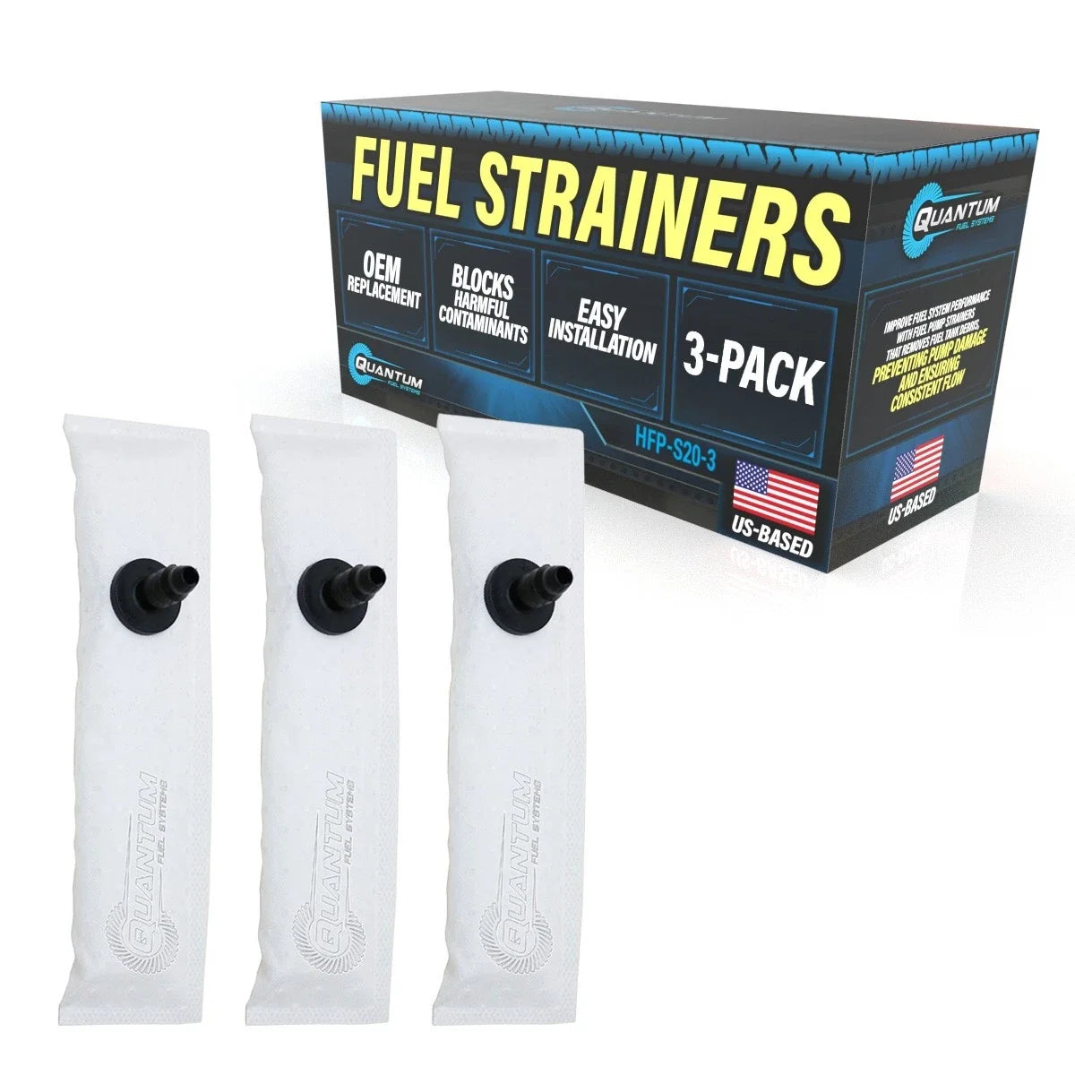 3X Fuel Pump Filter Strainers for Arctic Cat 450 TRV (2011–2012) #0570-433
