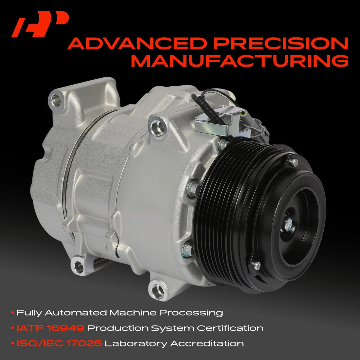 A-Premium AC Compressor with Clutch for Toyota Sienna Venza (2007–2010) 158366, 883200806084, 88320442120, CO10856C