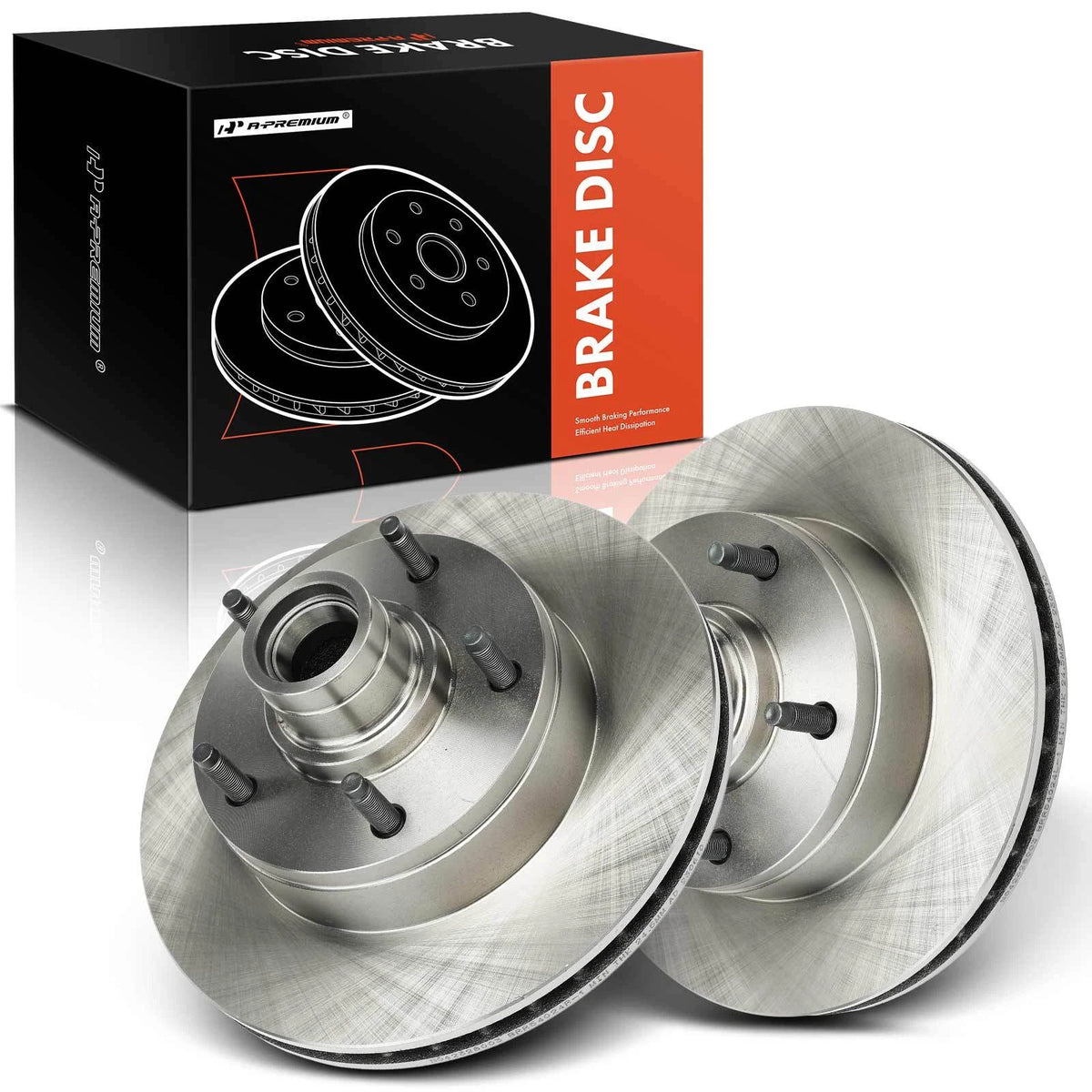 Front Side Disc Brake Rotors for Ford E-150 Club Wagon (32065040, 66455R)