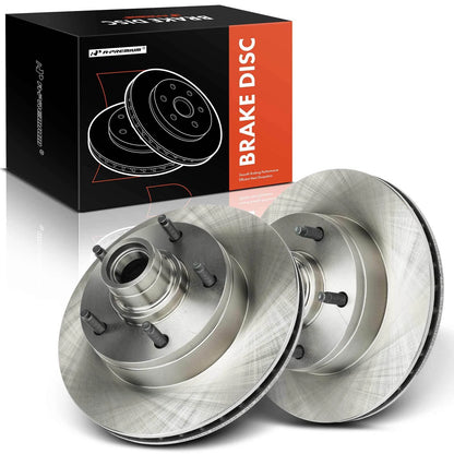 Front Side Disc Brake Rotors for Ford E-150 Club Wagon (32065040, 66455R)