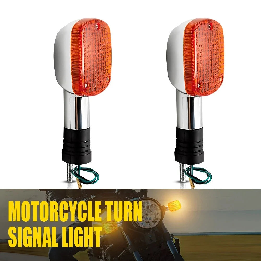 2X LED Turn Signal Lights for Universal Motorcycles (12V)