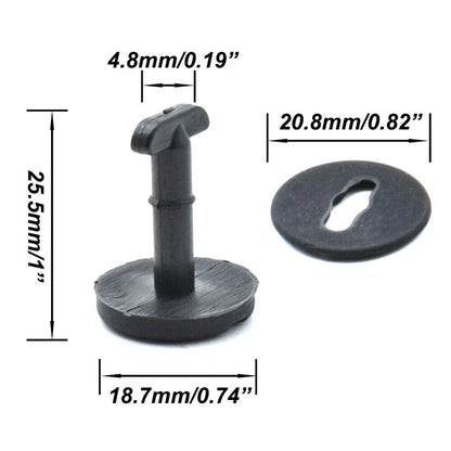 Plastic Car Floor Mat Clip Carpet Grips Fastener Screws for BMW