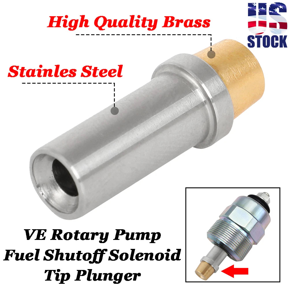 Rotary Pump Fuel Shutoff Solenoid Tip Plunger for Audi Dodge W250 W350