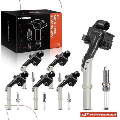 6X Ignition Coil & 6X Iridium Spark Plug for Mercedes-Benz C350 (2013–2014)