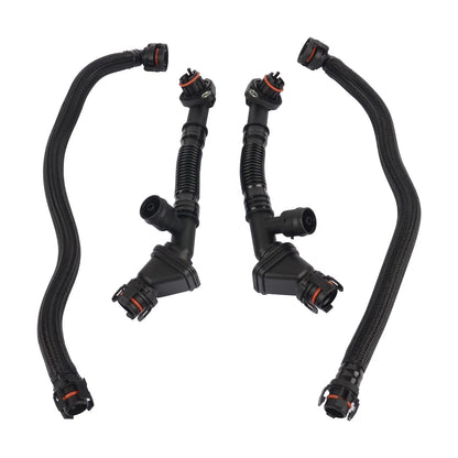 Set of 4 Breather Hoses for BMW 550i 650i 750i X5 X6 (2008–2016)