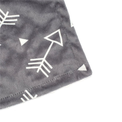 Super Soft Minky Baby Blanket with Double Layer Dotted Backing