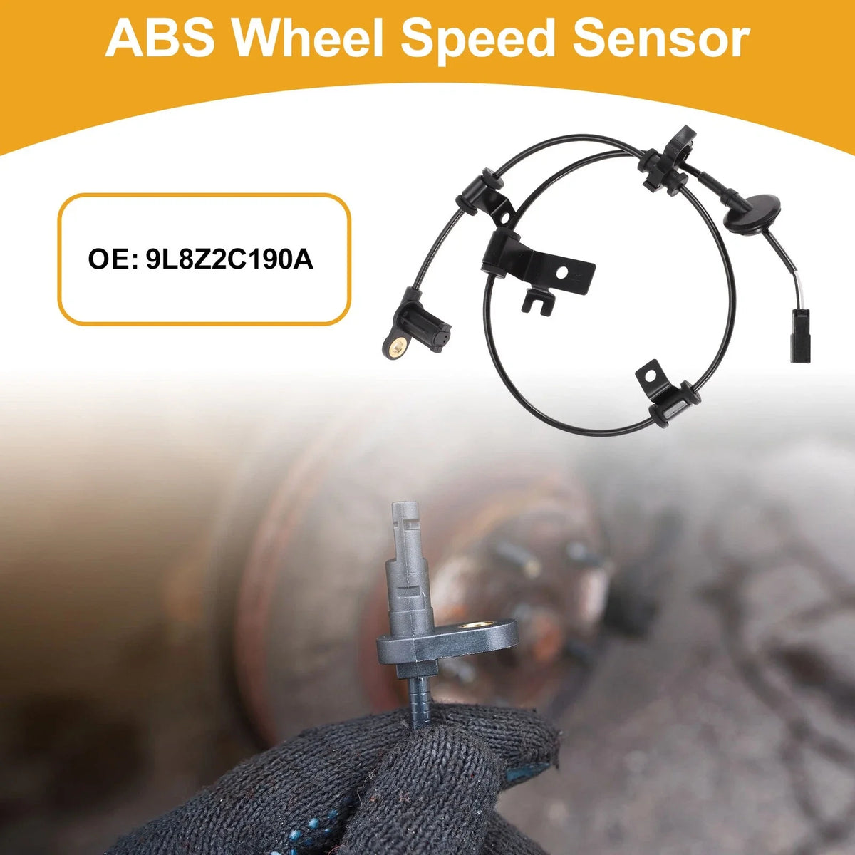 ABS Wheel Speed Sensor No.9L8Z2C190A for Ford Escape (2009–2012) Rear Right