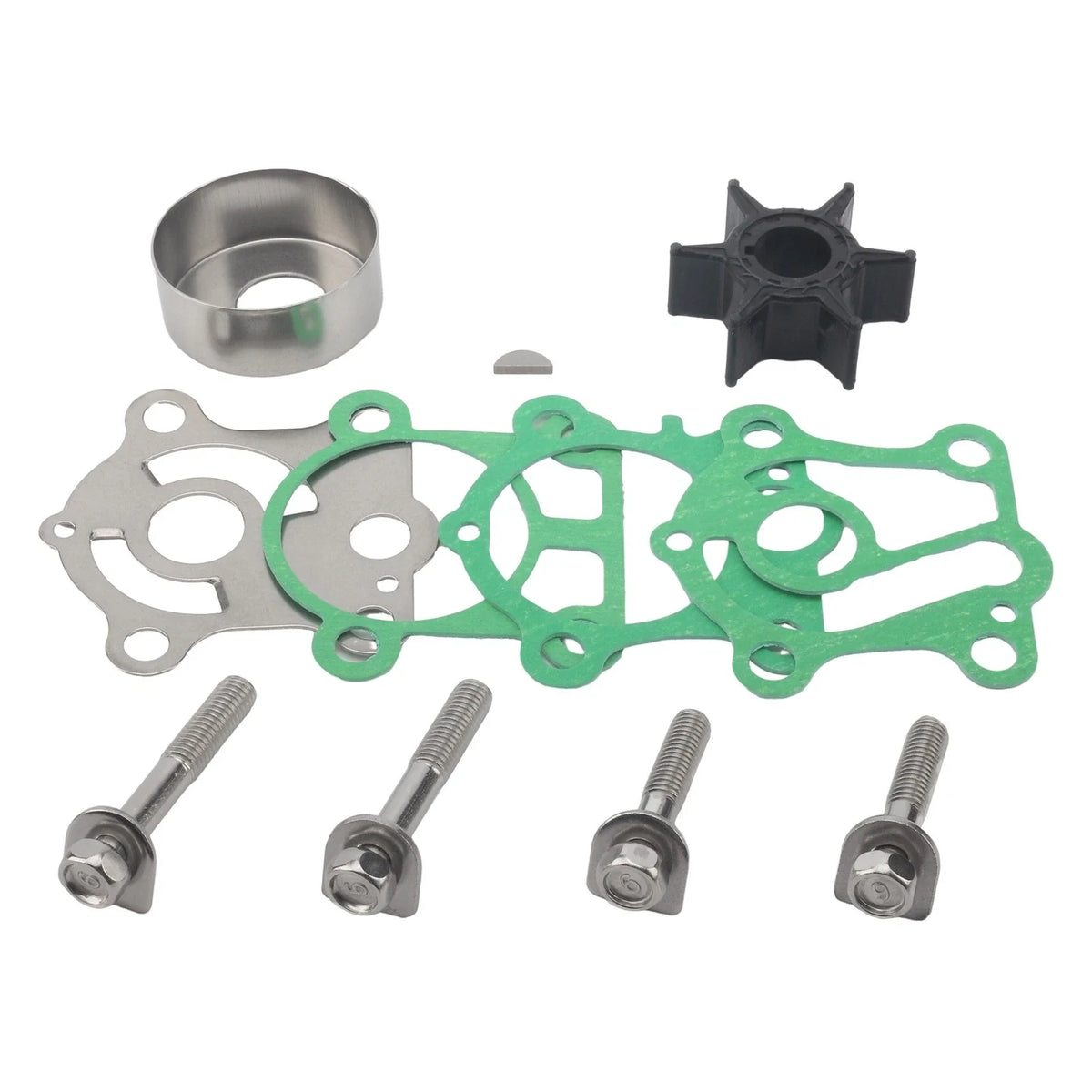 Outboard Water Pump Repair Kit for Yamaha 2 Stroke 25 30 HP (1990–2023) 6J8-W0078-A1