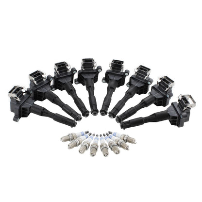 Set of 8 Ignition Coils & 8 Iridium Spark Plugs for BMW Chevy Honda