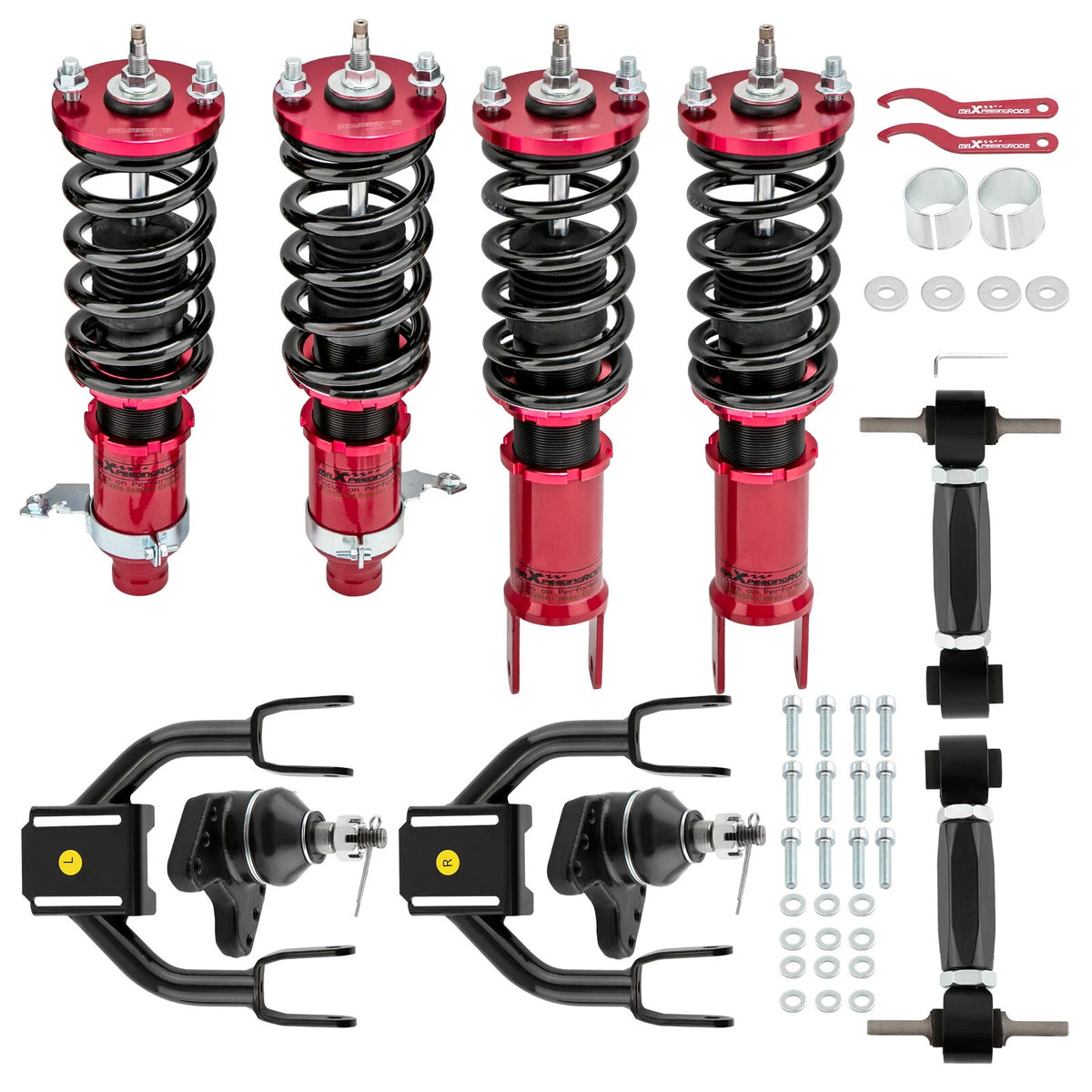 Coilovers + Front Upper Control Arm + Rear Camber Kit for Honda Civic (1992–1995) - DZTKU4