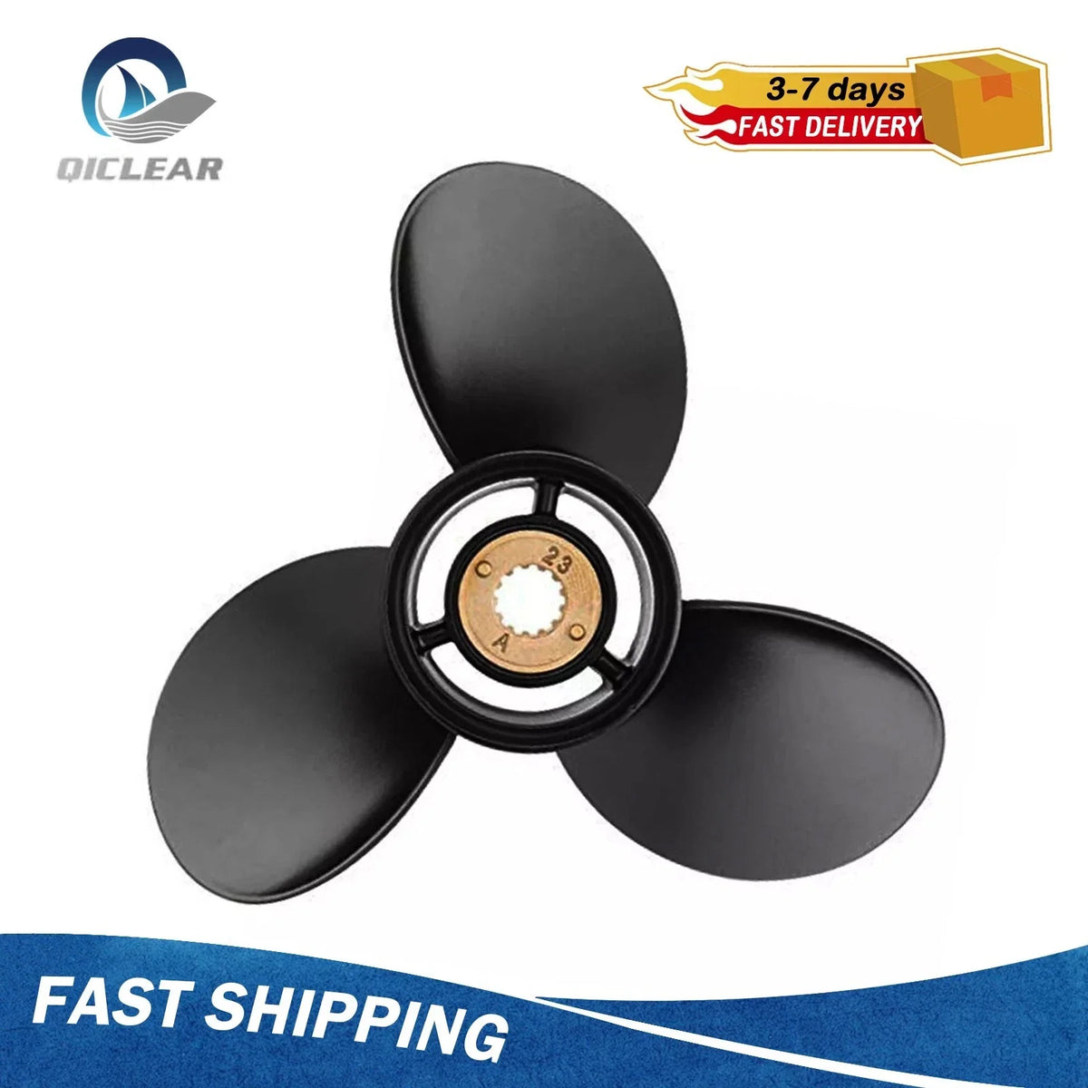 10 1/8x15 Outboard Propeller for Mercury 25-70HP (13 Spline, RH 48-73140A45)