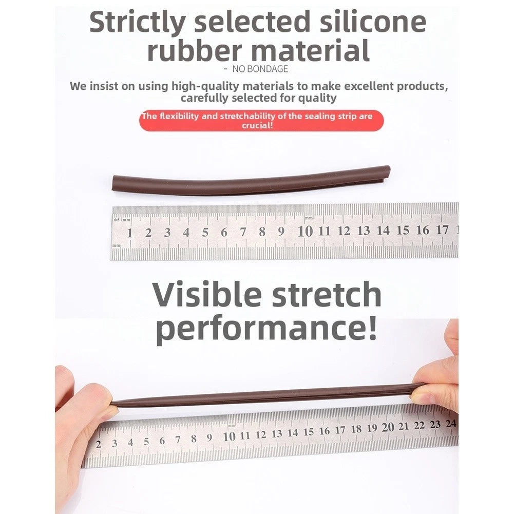 Wood Door Seal Strip 5 Meter for Soundproofing and Energy Saving