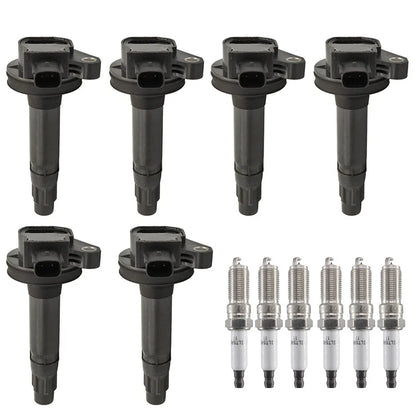 6X Ignition Coil + Iridium Spark Plugs for Ford F150 Fusion Taurus (2011–2014)
