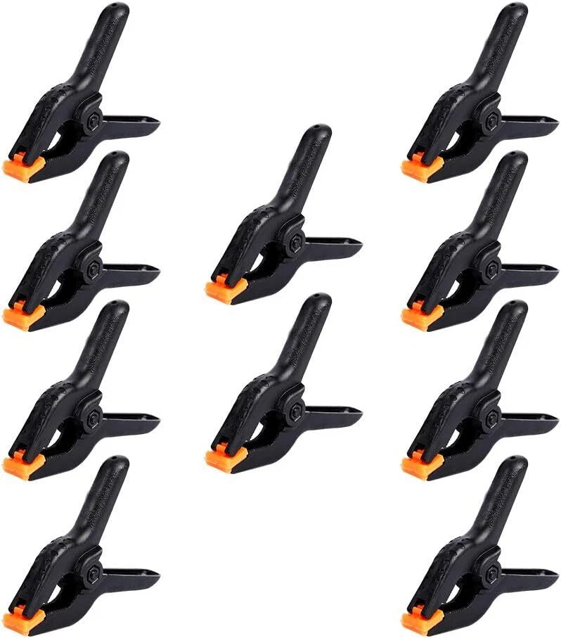 10 Pack of 3.5 Inch Heavy Duty Plastic Spring Clamps for Automotive Use