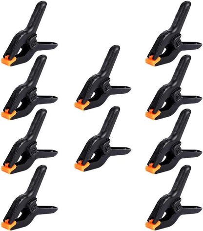 10 Pack of 3.5 Inch Heavy Duty Plastic Spring Clamps for Automotive Use