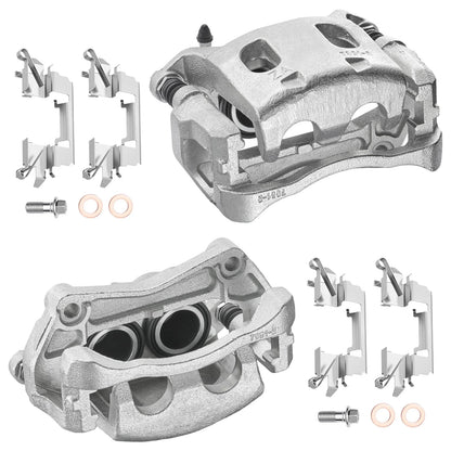 Pair Front Brake Calipers w/ Bracket for Nissan Pathfinder JX35 (2013–2020)