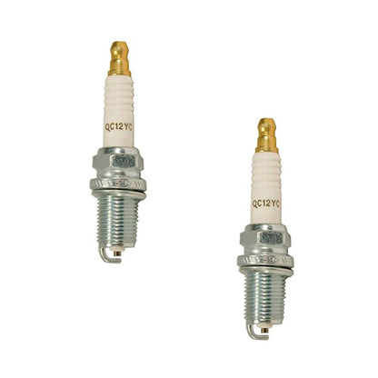 2X Spark Plugs for Kohler Lawn Equipment (Fits Champion QC12YC)