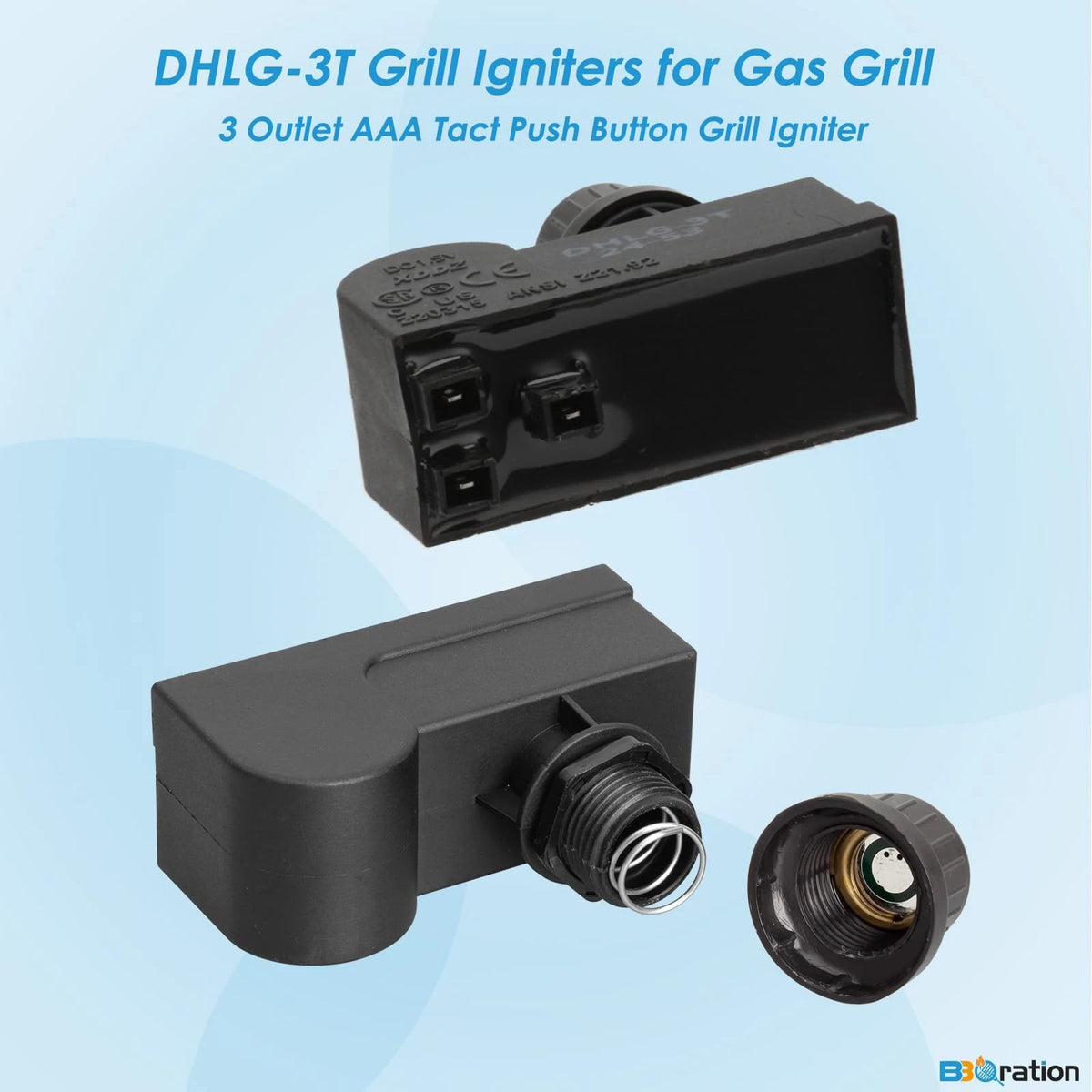 DHLG-3T Grill Igniters for Charbroil 3 Outlets (AAA)