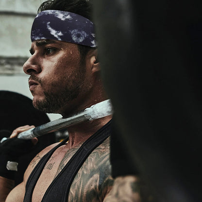 3X Headbands for Men - Sweatband Sports Headband Set