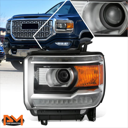 Front Driver Left Side Headlight Lamp for GMC Sierra 1500 LTD 2500 3500 HD (2014–2019)