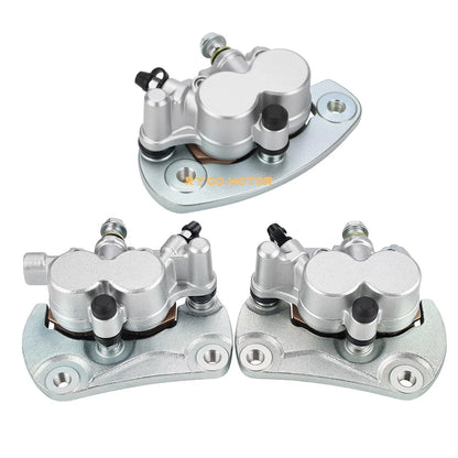 Front & Rear Brake Calipers w/Pads for Can-Am Commander 800 800R (2011–2020)