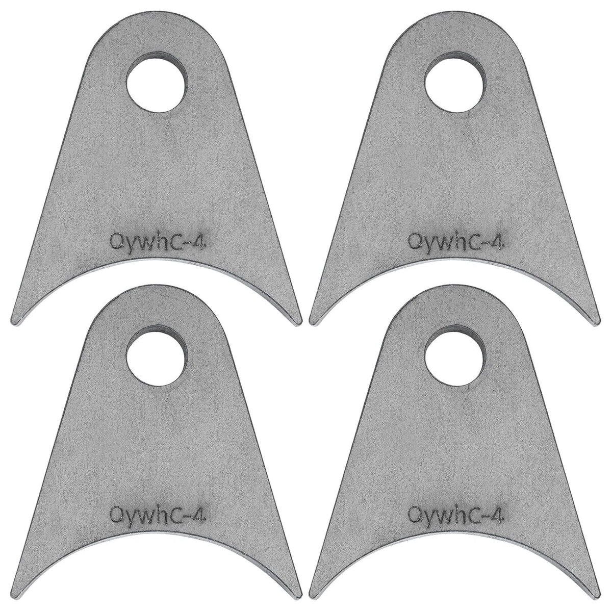 Set of 2 Weld-On Steel Shock Mounts for Universal 2 Inch Axle