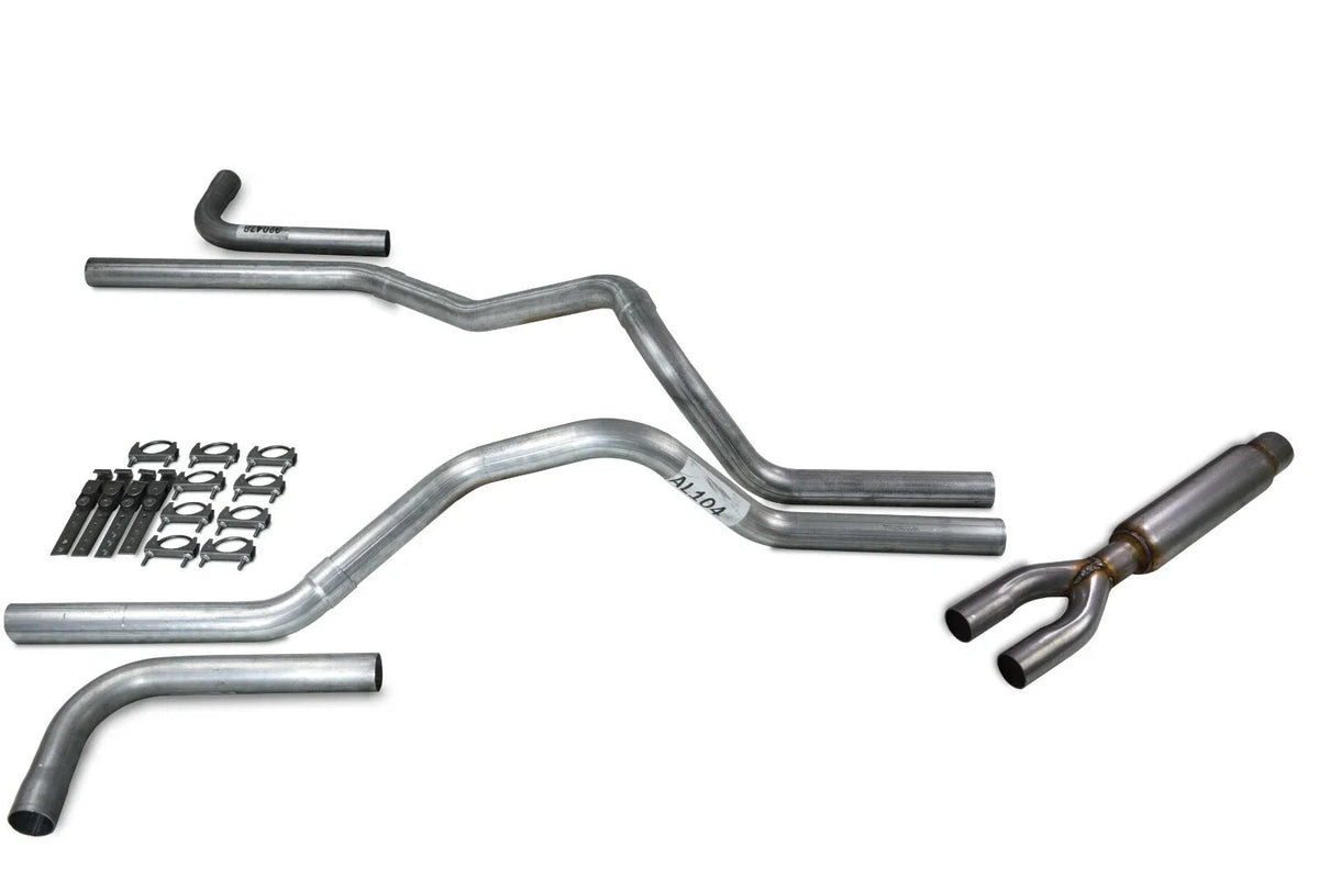 2.5" Dual Exhaust Kit for Ford F150 (2015–2020) - Glasspack, Side Exit