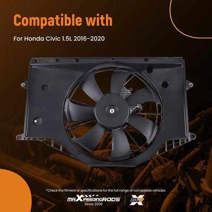 Radiator Cooling Fan Assembly for Honda Civic 1.5 (2016–2020) 190305AAA01 HO3115173