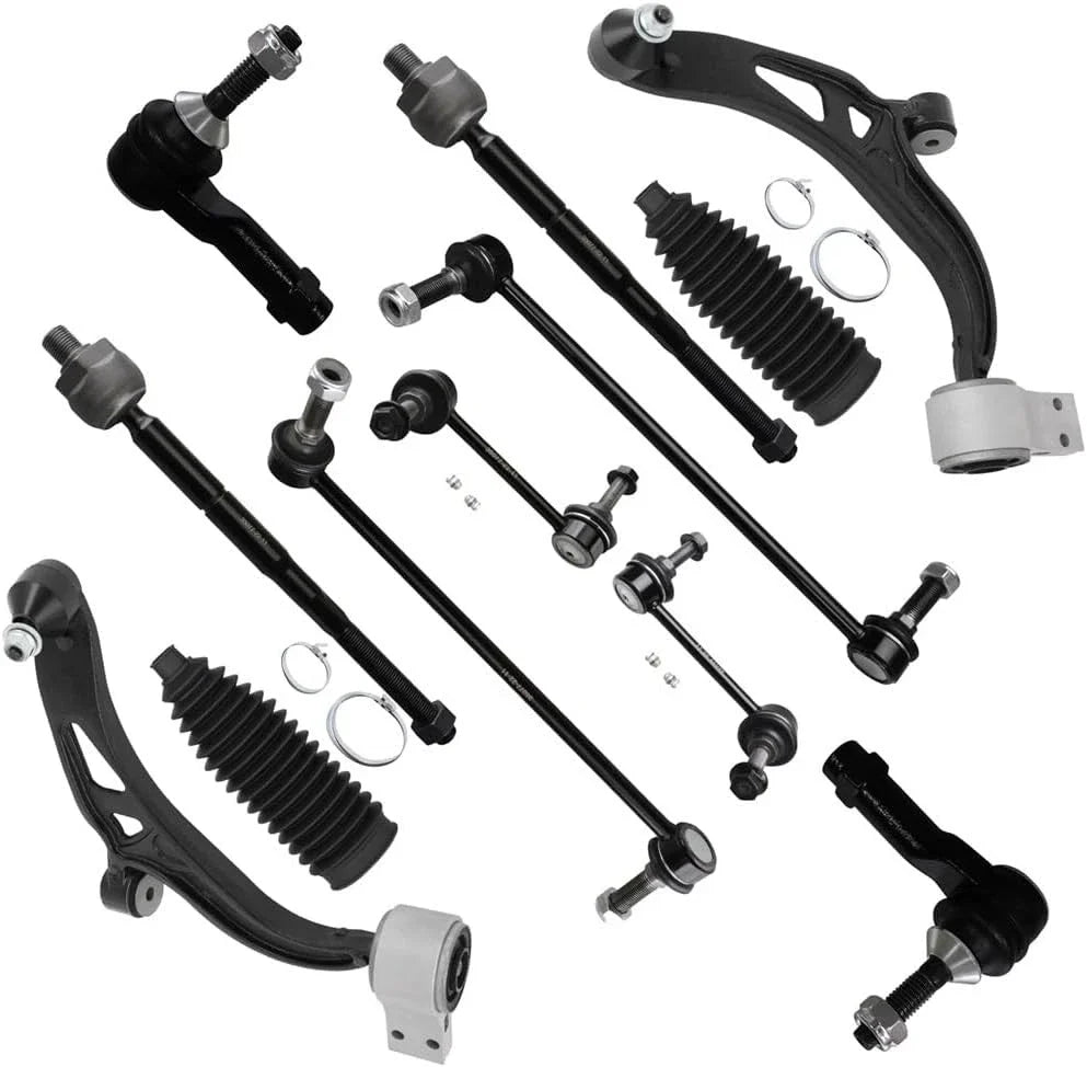 12Pcs Front Control Arms Ball Joint Tie Rod Sway Bar for Ford Explorer (2011–2017)