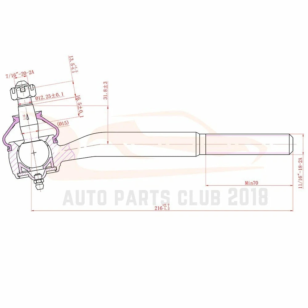 Set of 10 Front Ball Joints Tie Rods Sway Bars for Chevy Blazer (1999–2001)