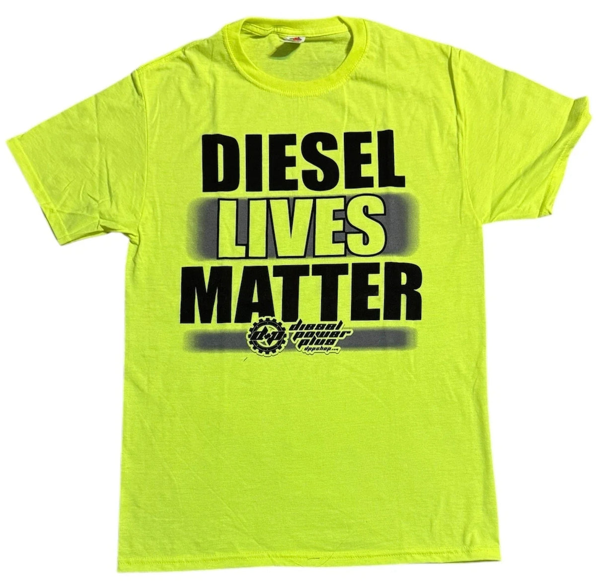 Diesel Power Plus T-Shirt for Diesel Lives Matter (Medium) Neon Yellow